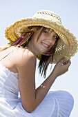Girl with big hat