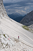 Mountain hiking, Leutascher Platt, Tyrol, Austria