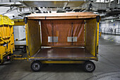 Luggage cart, Munich airport, Bavaria, Germany