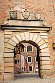 Imperial castle gate, Kaiserburg, Nuremberg castle, Nuremberg, Bavaria, Germany