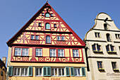 Half-timbered house, Rothenburg ob der Tauber, Bavaria, Germany