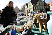 Flea market, Feuchtwangen, Bavaria, Germany