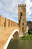 Scaligerbrücke, UNESCO Weltkulturerbe, Verona, Venetien, Italien