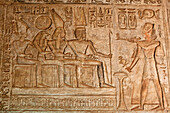 Relief in einem Tempel, Wadi As-Sebua, Nassersee, Ägypten, Afrika