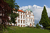 View of celle castle from the castle gardens, Celle, Lower Saxony, Germany