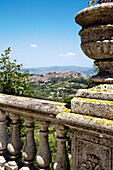 View from Enna to Caltascibetta, Sicily, Italy