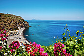 Spiaggia bianca, Canneto, Island of Lipari, Aeolian islands, Sicily, Italy
