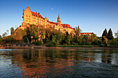 Sigmaringen castle, Upper Danube nature park, Danube river, Baden-Württemberg, Germany