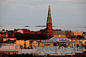 View from the roof top bar of Torni Hotel, Helsinki, Finland