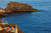 Beach in Lido, Funchal, Madeira, Portugal