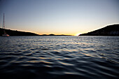 View at Kornati archipelago at sunset, Croatia, Europe