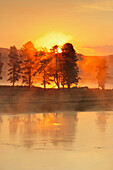 Sunrise over the Yellowstone River