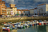 Boats in the port of Castro Urdiales, Cantabria, Spain