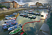 Boats in the port of Castro Urdiales, Cantabria, Spain
