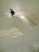Color, Colour, Stairs, Vertical, White, L55-887843, agefotostock 