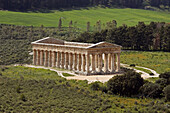 Ancient Greek Doric Temple Segesta archaeological site Sicily Italy