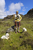 Scottish man at Dunvegan, Skye island, Inner Hebrides, Scotland, UK