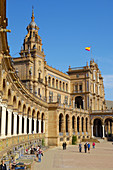 Plaza de España in Maria Luisa Park, Seville. Andalusia, Spain