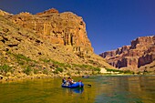 Whitewater rafting trip oar trip on the Colorado River in Marble Canyon, Grand Canyon National Park, Arizona USA