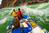 Whitewater rafting, Grapevine Rapid, Grand Canyon, Grand Canyon National Park, Arizona USA