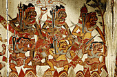 Painting depicting punishments in Kertha Gosa Pavilion  court of justice), Klungkung, Bali, Indonesia