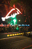 Sound mixing board at Tropicana Cabaret Club, Havana, Cuba