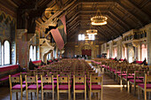 Festsaal der Wartburg, Eisenach, Thüringen, Deutschland, Europa