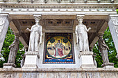East mosaic, temple, Angel of Peace, Munich, Bavaria, Germany