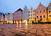 Gotische Bürgerhäuser, Altstadt, Landshut, Niederbayern, Bayern, Deutschland