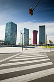 Torres Fira, New Financial Quarter in Hospitalet de Llobregat, Barcelona, Spain