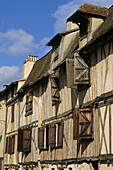 Houses in old town, Bergerac. Dordogne, Aquitaine, France