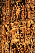 Spain, Andalusia, Seville, The altarpiece of the cathedral 1480  Composed of 45 carved scenes from the life of Christ, it is carved in wood and covered with staggering amounts of gold  This altarpiece, the largest and richest in the world  was the lifetim