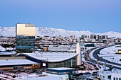 Smaralind shopping center and Turninn office building  Kopavogur, Iceland