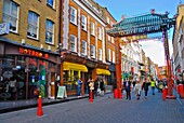 Gerrard Street in Chinatown London England UK