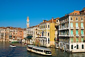 Boats on Grande Canal in Venice Italy Europe