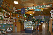 Interior view of Coffee Gallery at North Shore Marketplace, Haleiwa, North Shore, Oahu, Hawaii, USA, America