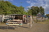 Sales stand for souvenirs at Haleiwa, North Shore, Oahu, Hawaii, USA, America