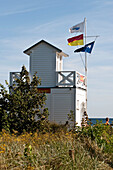 Wachturm am Strand, Boltenhagen, Mecklenburger Bucht, Mecklenburg-Vorpommern, Deutschland