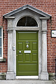 Georgian era doorway, Parnell Square, Dublin, County Dublin, Ireland