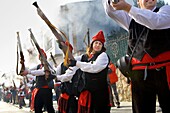 Pine festival, Centelles, Barcelona province, Catalonia, Spain