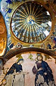 Byzantine mosaics, IV Century, in Kariye Mosque and museum Chora church  Inner narthex  Istanbul, Turkey