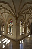 The Archabbey Saint Martin, Pannonhalma, Hungary, is listed as UNESCO world heritage  cloister late gothic  Europe, Eastern Europe, Hungary, Pannonhalma, August 2009