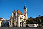 carmelite church in Gyoer  Europe, Eastern europe, Hungary, Gyoer, August 2009