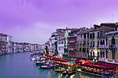 View of the Grand Canal from Rialto Bridge Ponte di Rialto, Venice, Veneto, Italy