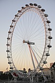 London Eye at Dusk, London, England, UK, Europe