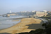 Le Grand Plage Beach, Biarritz, Aquitaine, Pyrenees Atlantiques, France