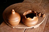 Azores islands traditional pottery ´loiça da vila´, made in Vila Franca do Campo  Azores islands, Portugal