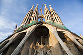 Sagrada Familia temple by Gaudi, Barcelona. Catalonia, Spain