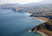 Sopelana, Cape Bilano in background, Biscay, Basque Country, Spain