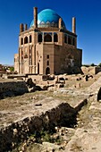 historic Mausoleum of Oljaytu, Soltaniyeh, UNESCO World Heritage Site, Persia, Iran, Asia